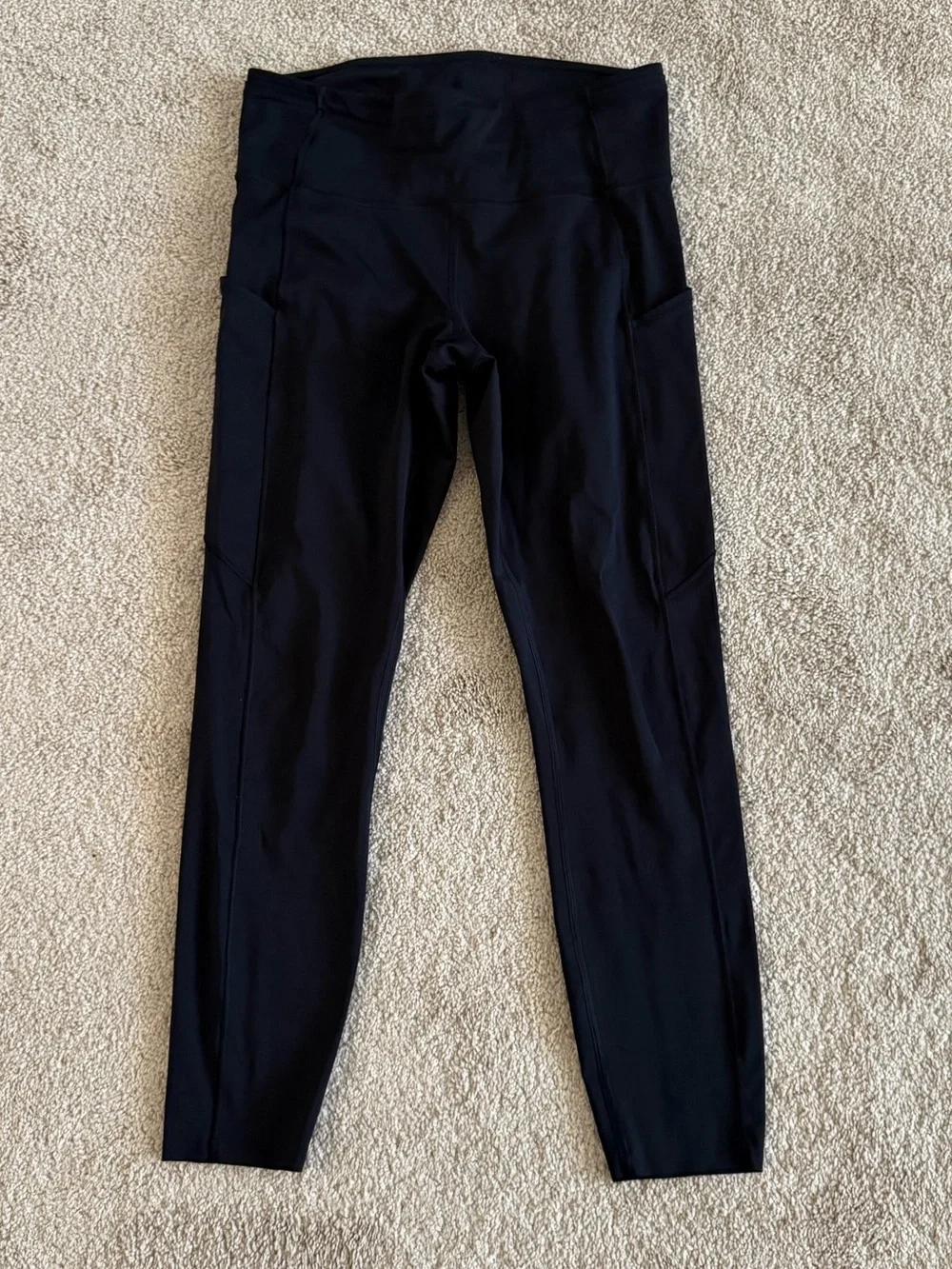 Lululemon Fast & Free 7/8 Tight II Black Nulux 25” High Rise Run Leggings SZ 8